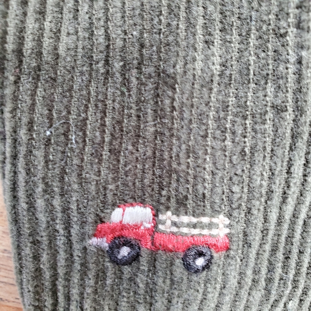 🚒GYMBOREE🚒 Olive Corduroy Firetruck Pants - Picture 6 of 6